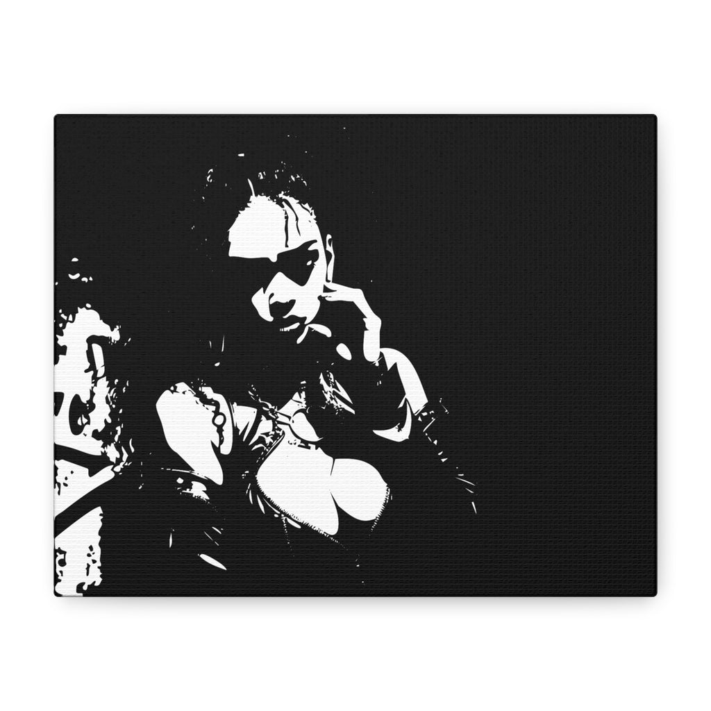 Black & White Gothic Portrait Canvas — Matte Stretched Wall Art