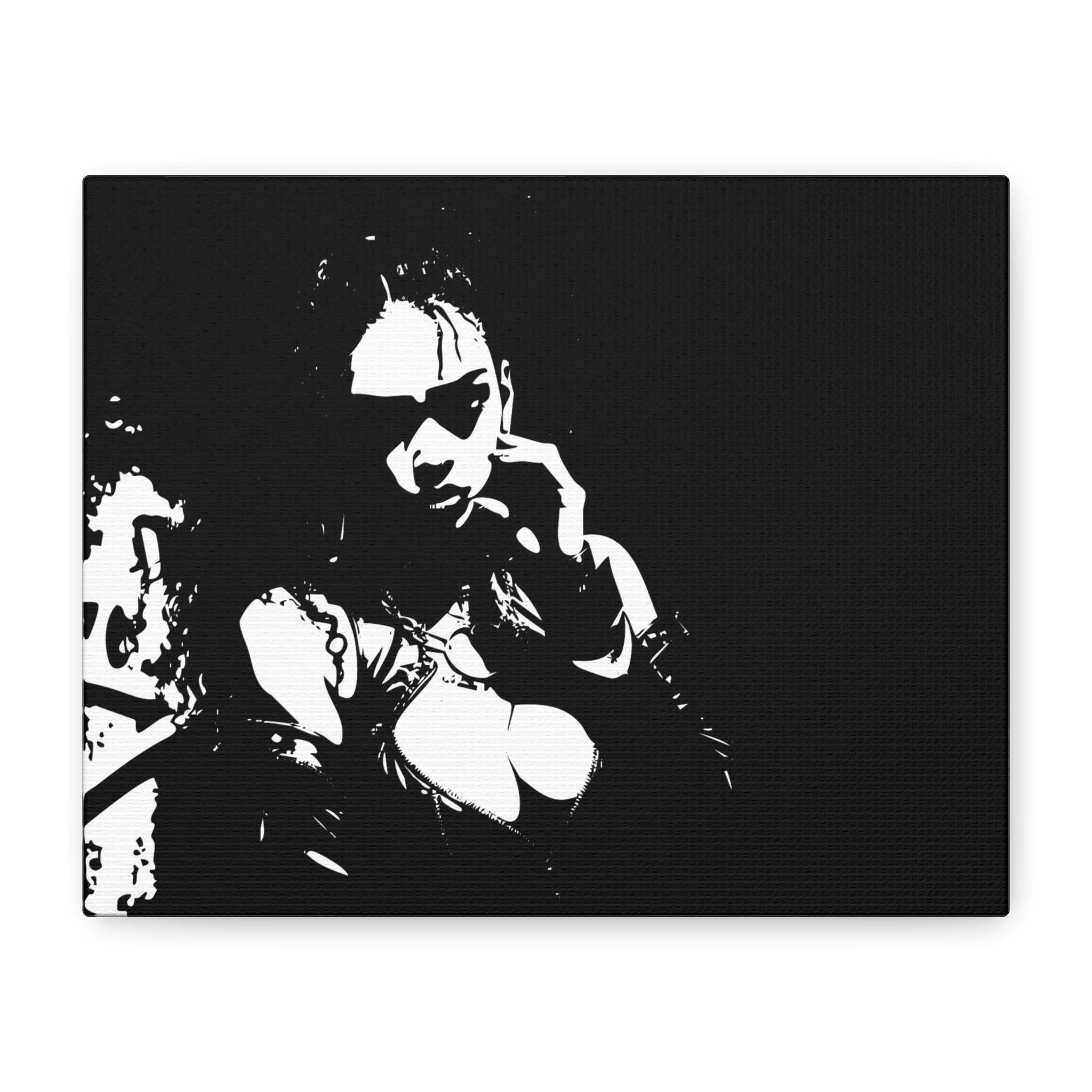 Black & White Gothic Portrait Canvas — Matte Stretched Wall Art