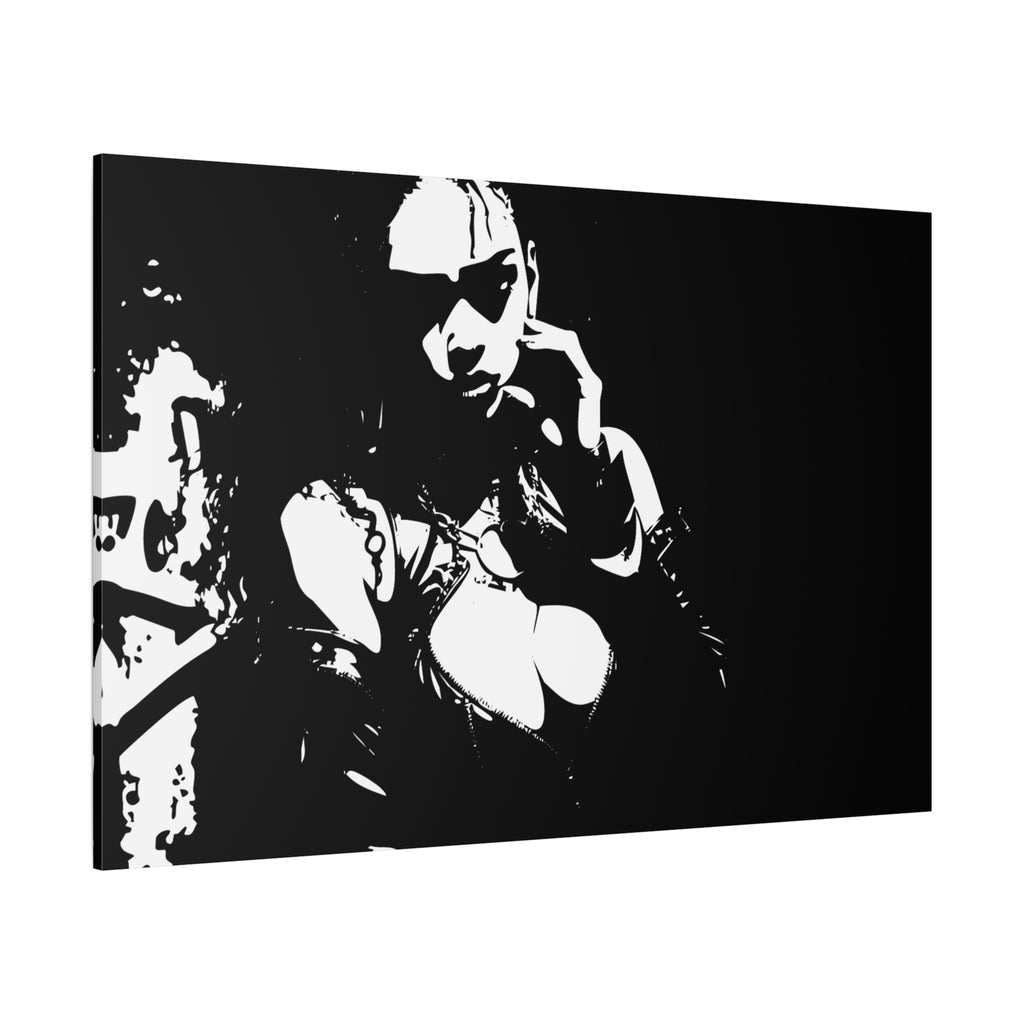 Black & White Gothic Portrait Canvas — Matte Stretched Wall Art